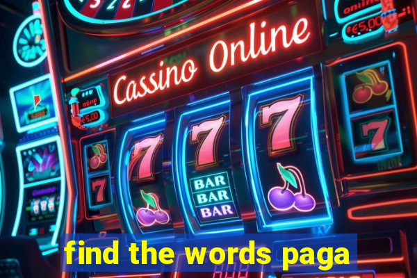 find the words paga